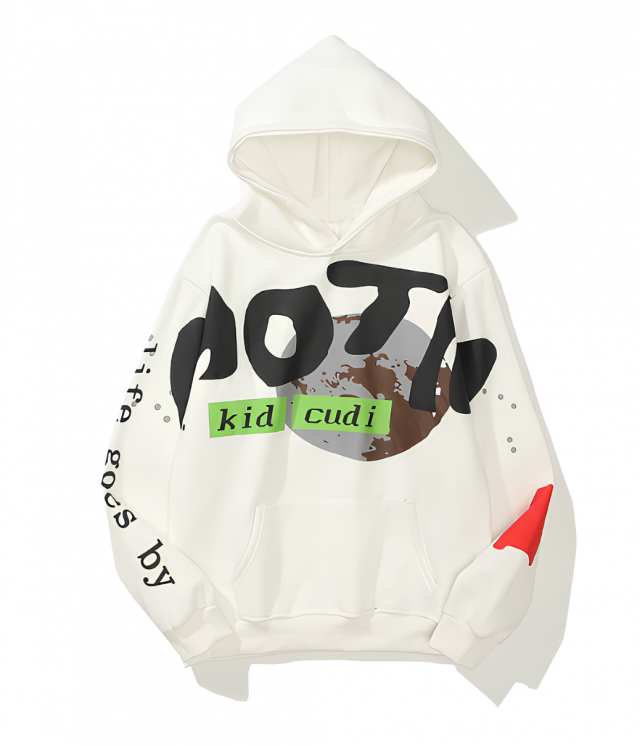 HenryBay Kid Cudi Man of The Moon 3 Beyaz Unisex Sweatshirt Hoodie 